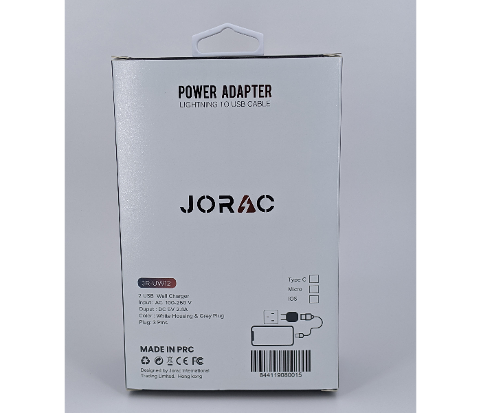 Jorac UW64 Type-C Dual PD Port Quick Charger -White 2 in OMAN