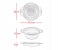 Set of 2 Silicone Collapsible Strainers - Grey and Green 5 in UAE