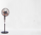 Isonic iF 320 16 Inches 5 Blade Leaf 45W Aerodynamic Design Stand Fan With Remort Controler - Black and Brown 2 in UAE