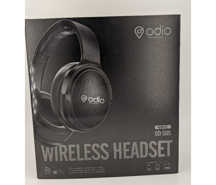 Odio OD505 Wireless Bluetooth Headphone - Black 1 in OMAN