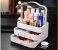 Plastic Cosmetic Drawer Storage Box Makeup Bathroom Storage Case - White 3 in OMAN