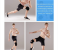 Breathable Adjustable Open Patella Knee Brace for Sports and Cycling- Black 3 in OMAN