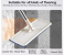Microfiber Flat Floor Mop with 50.4 Inch Adjustable Stainless Steel Handle and Bucket Set 8 in UAE