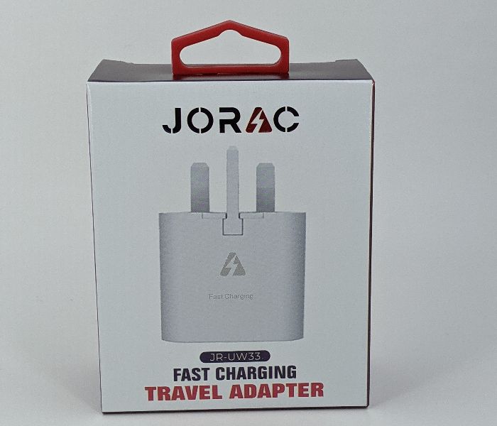 Jorac UW33 Fast Charging Travel Adaptor -White 1 in OMAN
