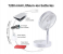 4 in 1 Desktop and Mini Pedestal Fan with Bluetooth speaker - White 2 in UAE