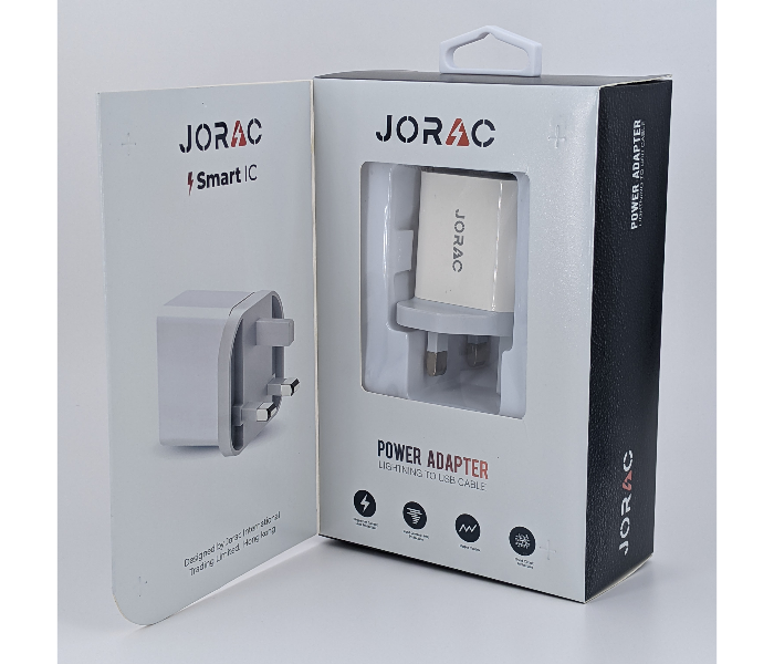 Jorac UW12 Smart IC Lightning 2 Port Charger - White 3 in OMAN