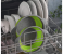 Set of 2 Silicone Collapsible Strainers - Grey and Green 2 in UAE
