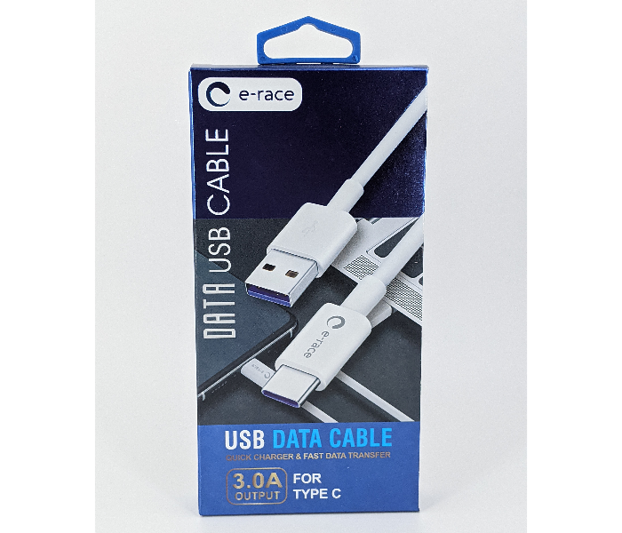 E-Race R9 Type-C Cable -White 1 in OMAN