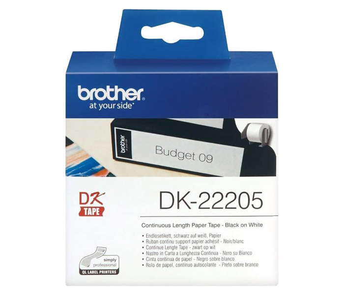 Brother DK-22205 62mm Continuous Length Paper Tape 1 in UAE