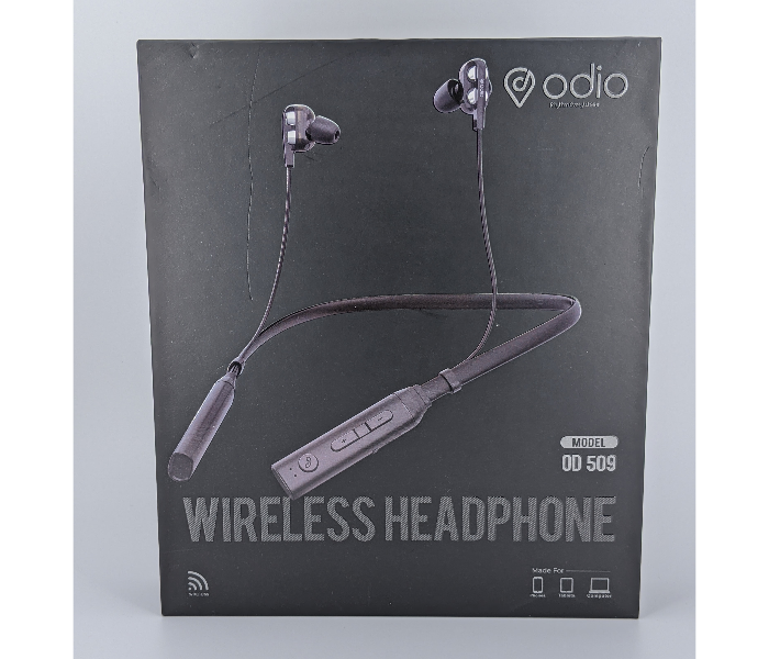 Odio OD509 Wireless Neck Band - Black 2 in OMAN