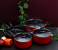 Royalford RF6082 8Pieces Non-Stick Cookware Set - Red & Black 2 in OMAN