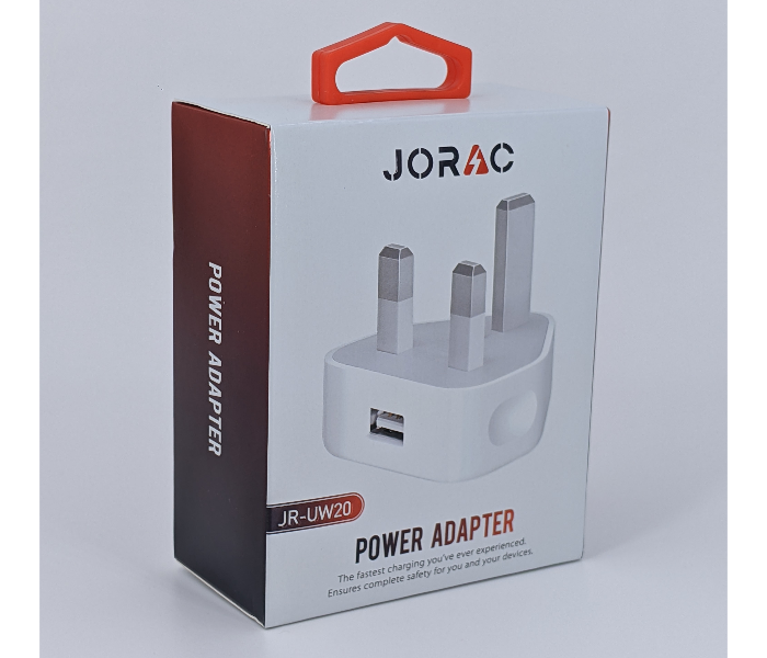Jorac UW20 3 Pin Power Adaptor - White 2 in OMAN
