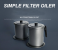 TwoBeauties Stainless Steel Home Multi-Function Kitchen Oil Filter Pot- Black 4 in UAE