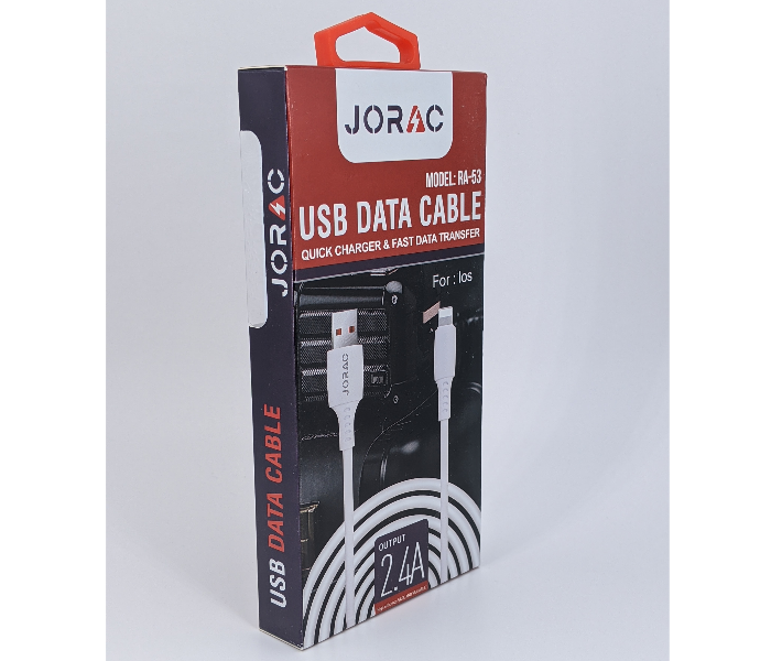 Jorac RA-53 Lightning Data Cable -White 3 in OMAN