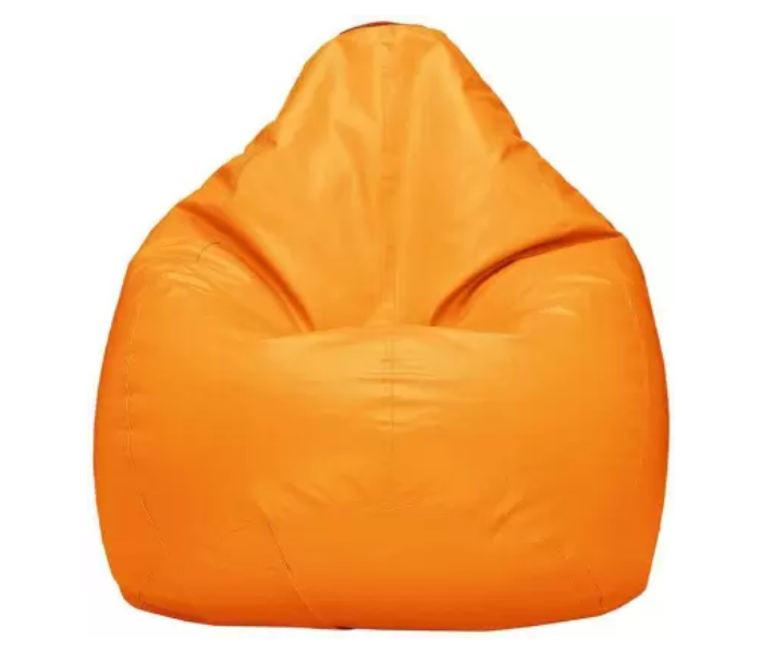Luxe Decora Comfort 80x80x50centimeter PVC Bean Bag - Orange 1 in UAE