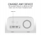 Promate TIMEBASE-3 5W Qi Wireless Charger Speaker - White 4 in UAE