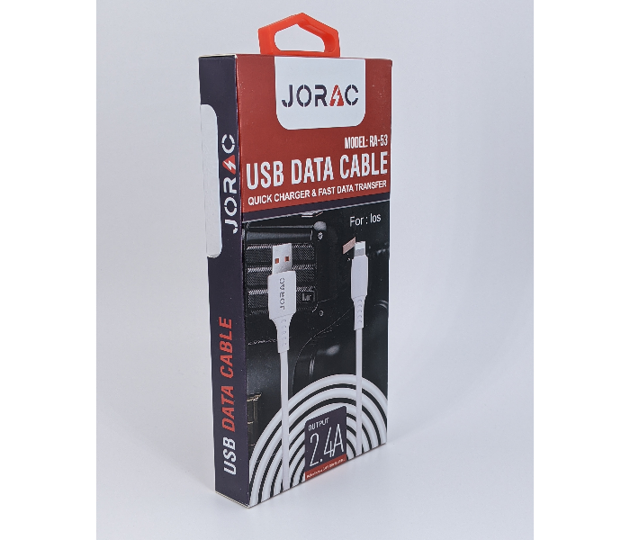 Jorac RA-53 2A Micro USB Data Cable -White 3 in OMAN