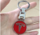 Fashion Zinc Alloy Key Chain with Ring Metal- Red 1 in UAE