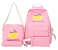 4 Pieces Alize Casual Backpack for Women - Pink 1 in KSA