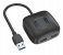 Promate EZHUB-4S 4 Port USB 3.0 Hub with 5GBps Data Transmission and Built-In USB Cable - Black 1 in UAE