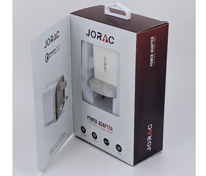Jorac UW81 18W Qualcomm 3.0 Quick Charge Lightning Cable - White 3 in OMAN