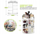 360 Degree Rotating Adjustable Cosmetic Storage Makeup Organizer with 8 Layers Capacity 5 in OMAN