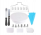 Cake Decorating Turntable Set 21 Piece Multicolour 1 in UAE