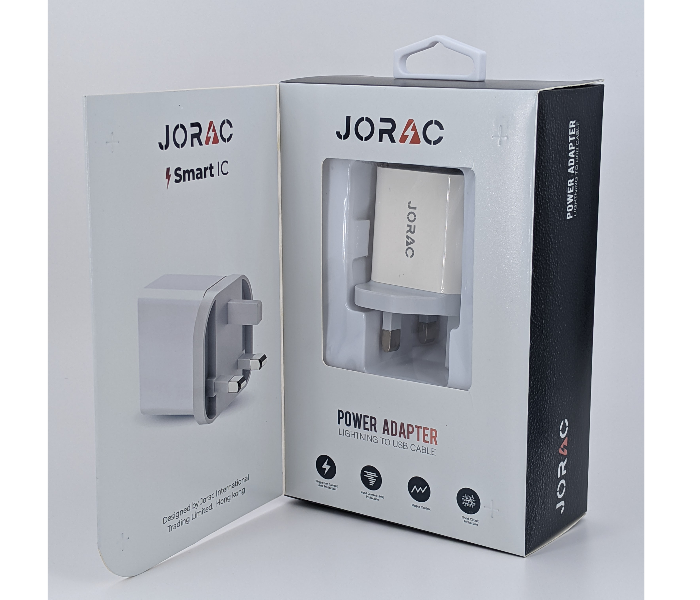 Jorac UW12 Smart IC Type-C 2 Port Charger -White 3 in OMAN