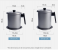 TwoBeauties Stainless Steel Home Multi-Function Kitchen Oil Filter Pot- Black 8 in UAE