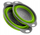 Set of 2 Silicone Collapsible Strainers - Grey and Green 1 in UAE