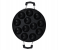 Delcasa DC1154 12Pits Aluminum Appa Pathram- Black 1 in UAE