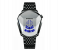 Diamond Style Waterproof Quartz Wristwatch- Black and Silver 1 in UAE