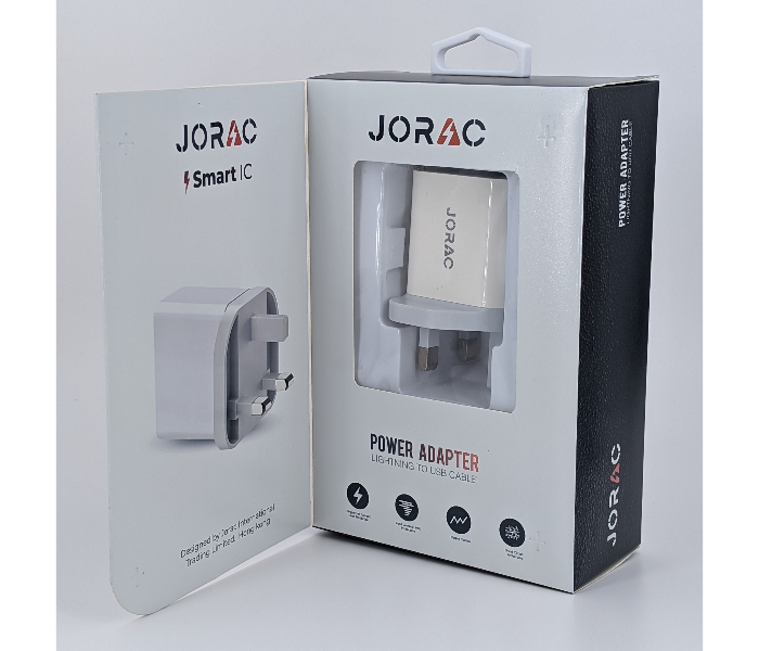 Jorac UW12 Smart IC Micro USB 2 Port Charger - White 3 in OMAN