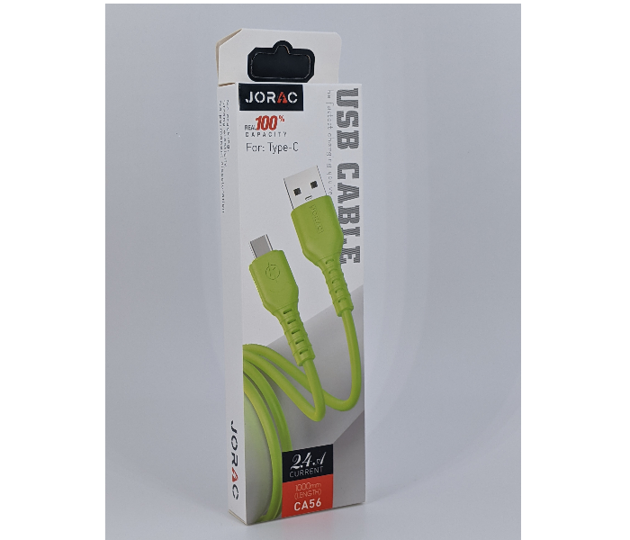 Jorac CA-56 Type-C Cable - Light Green 1 in OMAN