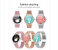 Metal Strap Stylish 1.28Inch Heart Rate Monitor 180mAh IP67 Waterproof Android and IOS 42mm Ladies Smart Watch - Gold 5 in UAE