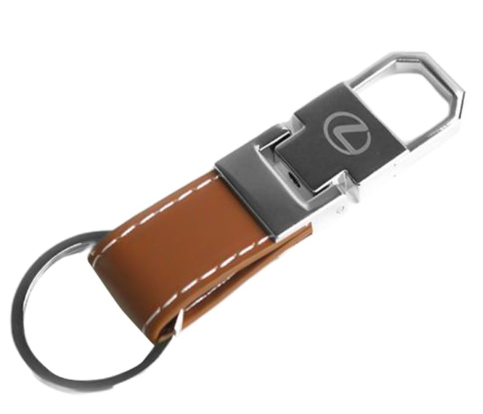 Carabiner Lock Auto Car Small Keychain for Lexus - Black and Brown 1 in UAE