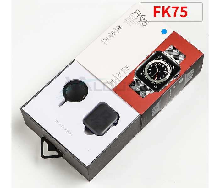 FK75 1.75 Inch Bluetooth Call Full Touch HD Screen Sleep Monitoring Smart Watch - Black 1 in UAE