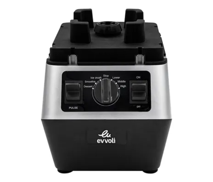 Evvoli EVKA-CBL20B 2200W 2 Liter 3 Speed Control Commercail Blender Ice Crusher - Black and Grey 4 in UAE