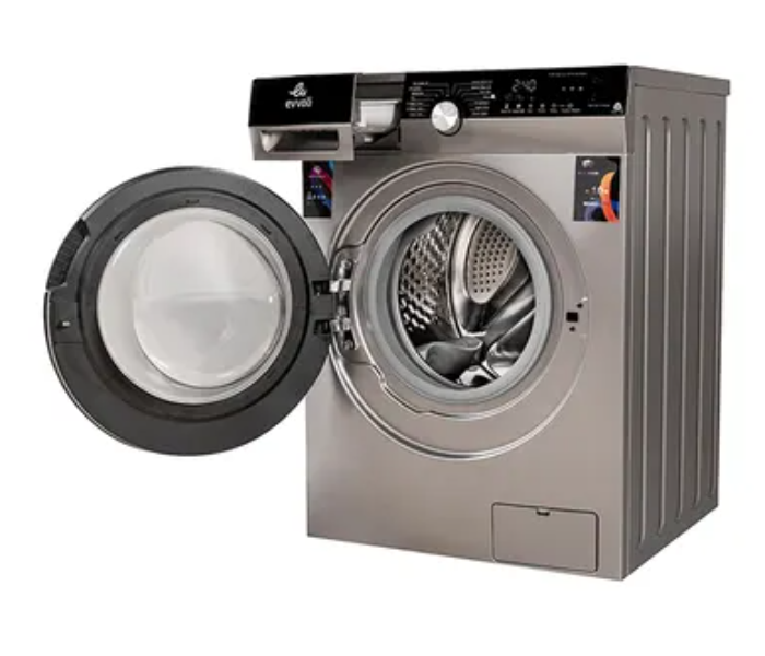 Evvoli EVWM-FBLE-814S 8 KG 1400 PRM Front Load Washing Machine – Silver and Black 2 in UAE