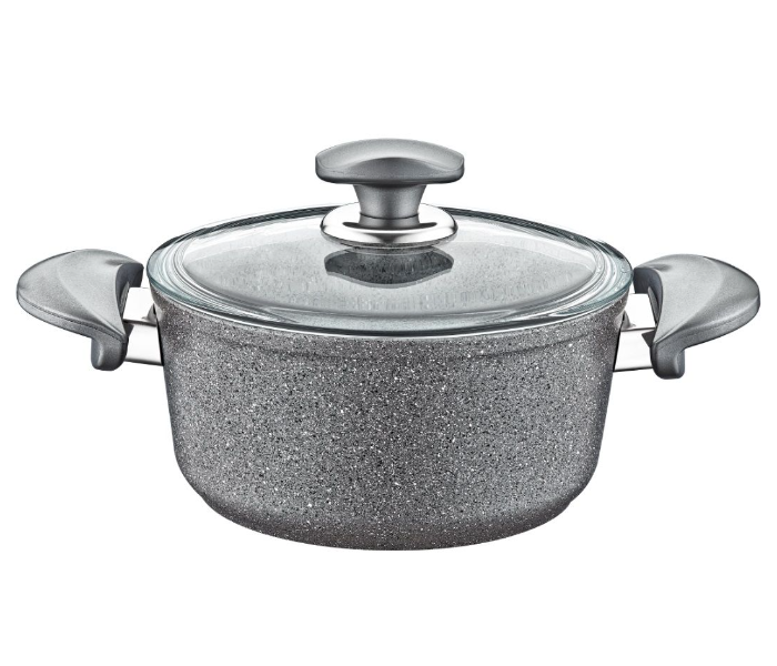 OMS Collection 26Cm Non-Stick Granitec Casserole - Grey 1 in UAE