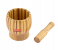 Delcasa DC1376 Bamboo Grinding Bowl - Brown 2 in UAE