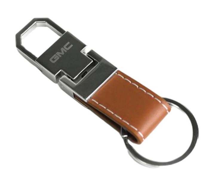 Carabiner Lock Auto Car Small Keychain for GMC - Black and Brown 1 in UAE