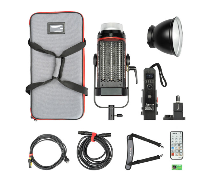 Aputure Light Storm C300d Mark II LED Light Kit with V-Mount Battery Plate - Black 5 in UAE