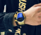Diamond Style Waterproof Quartz Wristwatch- Gold and Blue 1 in UAE