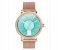 Metal Strap Stylish 1.28Inch Heart Rate Monitor 180mAh IP67 Waterproof Android and IOS 42mm Ladies Smart Watch - Gold 1 in UAE
