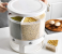 Rice Dispenser Rotating Grain Storage Container Large Sealed Grain Container with Lid Moisture Proof Household Cereal Dispenser Bucket for Kitchen - White 2 in OMAN
