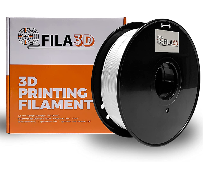 Fila3D 1.75 mm PC 1Kg 3D Printer Filament - White 1 in UAE