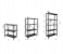Foldable 5 Tier Storage Shelf Unit with Wheel - Black 4 in OMAN
