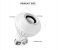 12w LED Bluetooth Speaker Bulb With Remote Control - White 3 in UAE