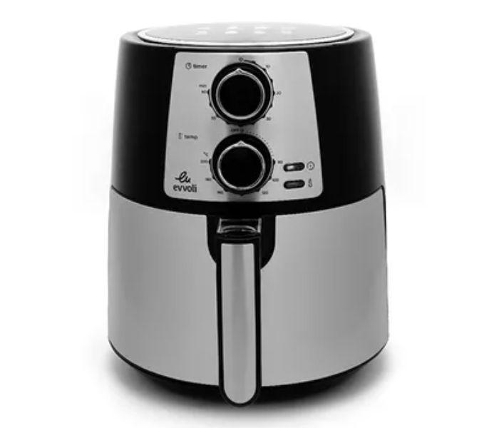 Evvoli EVKA-AF3501B 3.5L 1400W Adjustable Temperature Control Air Fryer - Black and Grey 2 in UAE